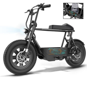 COBIZI Electric Scooter Electric Scooters fot Adults, Peak 560W Motor, Top 20mph, 15 Long Miles Range, 16" Fat Tire, Motorcycle Style Electric Scooter with Basket, Yellow