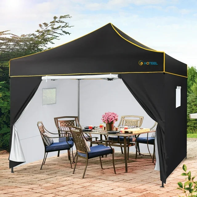 party tents 10x10 HOTEEL Canopy Tent,10x10 Pop Up Canopy,Outdoor Tent with Mesh Window,I