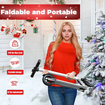 COBIZI Electric Scooter for Adult & Teen,Top 15.5 Mph & 10-15 Long Miles Range, 250W Motor Foldable Kick Scooters with LED Display and Braking System,Dark Blue