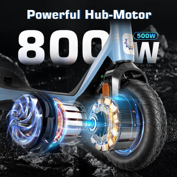 Caroma 500W Electric Scooter Adults, Up to 30 Miles & 25 Mph, 10