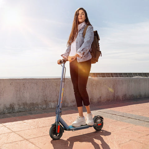 Caroma Electric Scooter, 500W Motor, 25 Miles Range & 20Mph, Foldable Commuting E Scooter with Cruise Control, Dual Braking System & Shock Absorption