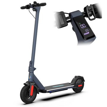 HOTEEL Electric Scooter, 500W Motor, 25 Miles Range & 20Mph, 10" Solid Tires Electric Scooter Adults, Foldable Commuting E Scooter with Cruise Control, Dual Braking System & Shock Absorption