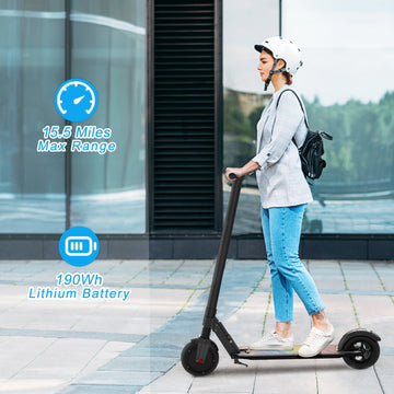 COBIZI Electric Scooter for Adults, Top 20 mph & 20 Long Miles,350W Motor E-Scooter,9 In Tires,Commuting Kick Scooter, Max Load 265 Lbs, Black
