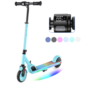 SANOPY 180W Electric Scooter for Kids, 3 Speeds and Height Adjustable, Max Load 132lbs, LED Visible Display for Kids Ages 6-14,Ideal Gifts for Kids