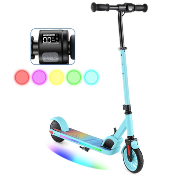 SANOPY 180W Electric Scooter for Kids Ages 6-14, Adjustable Height & Speed, Powered E-Scooter with Speeds of 10 MPH, 80 mins Ride Time, Foldable Scooter for Boys & Girls,UL2272 Certified