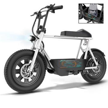 SANOPY Electric Scooter Electric Scooters for Adults, Peak 1200W Motor, Top 20mph, 30 Long Miles Range, 16" Fat Tire, Motorcycle Style Electric Scooter with Basket,UL2272 Certified, White