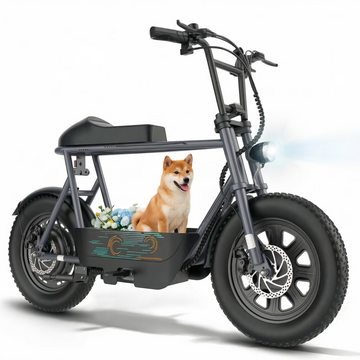 SANOPY 750W Electric Scooters with Seat for Adults, 20mph Top Speed, 30 Miles Max Range , Rugged 16" Air-Filled Tires, Commuting Electric Motorcycle with Large Capacity Basket,Gray,UL2272 Certified