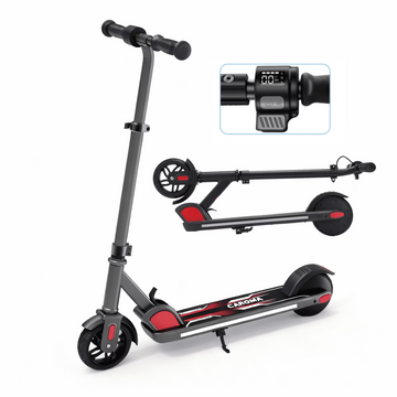 SANOPY Electric Scooter for Kids Age 8+,Max 7 mile & Top 10Mph,3 Speeds and Height Adjustable,LED Visible Display,UL2272 Certified,Blue