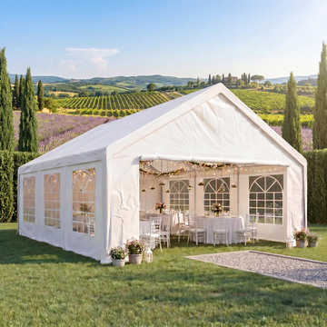 COBIZI 16x20FT Heavy Duty Party Canopy Tent with Removable Sidewalls, Waterproof Commercial Canopy Outdoor Shelter for Weddings and Events, White