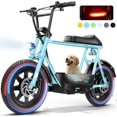 500W Electric Scooters with Seat for Adults, 20mph Top Speed, 25 Miles Max Range , Rugged 19" Air-Filled Tires, Commuting Electric Motorcycle with Large Capacity Basket