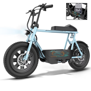 SANOPY Electric Scooter for Adults, Peak 1200W Motor, Top 20mph, 30 Long Miles Range, 16" Fat Tire, Motorcycle Style Electric Scooter with Basket,UL2272 Certified, Blue