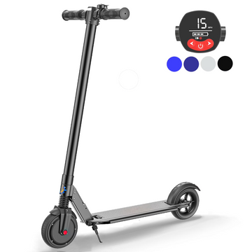 SANOPY 350W Electric Scooter for Adults, 25 Miles Range & 20mph, Foldable Commuting E-Scooter with Cruise Control, Dual Braking System & Shock Absorption, APP Control, New Blue