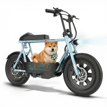 SANOPY 350W Electric Scooters with Seat for Adults, 20mph Top Speed, 15 Miles Max Range, Rugged 16" Air-Filled Tires, Commuting Electric Motorcycle with Large Capacity Basket,UL2272 Certified,Blue