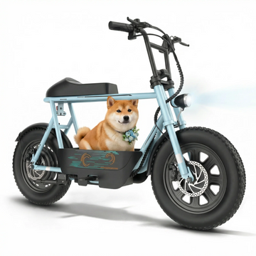 SANOPY 500W Electric Scooters with Seat for Adults, 20mph Top Speed, 25 Miles Max Range, Rugged 16" Air-Filled Tires, Commuting Electric Motorcycle with Large Capacity Basket,UL2272 Certified,Blue