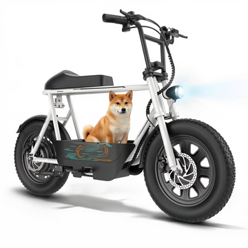 SANOPY 350W Electric Scooters with Seat for Adults, 20mph Top Speed, 15 Miles Max Range, Rugged 16" Air-Filled Tires, Commuting Electric Motorcycle with Large Capacity Basket,UL2272 Certified,White