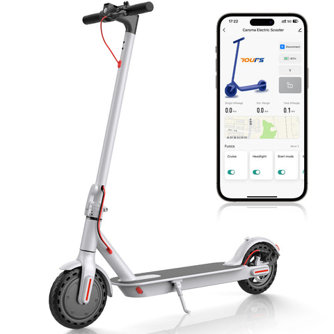 Electric Scooter, 350W Motor & 15.5 MPH Adults Commuting Scooters, 15 Miles Long Range Electric Kick Scooters, 8.5" Tires Lightweight Foldable E-Scooter for Commuter