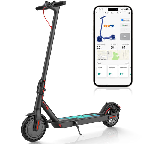 Electric Scooter, 350W Motor & 15.5 MPH Adults Commuting Scooters, 15 Miles Long Range Electric Kick Scooters, 8.5" Tires Lightweight Foldable E-Scooter for Commuter