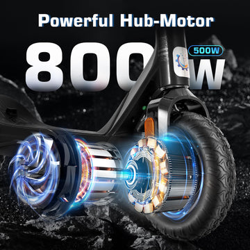 Caroma 500W Electric Scooter Adults, Up to 30 Miles & 25 Mph, 10