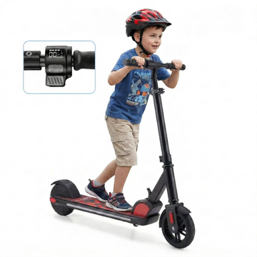 SANOPY Electric Scooter for Kids Ages 8-14,Top 10 mph &150W Motor,Kids Electric Scooter with Colorful Lights,Black,UL2272 Certified
