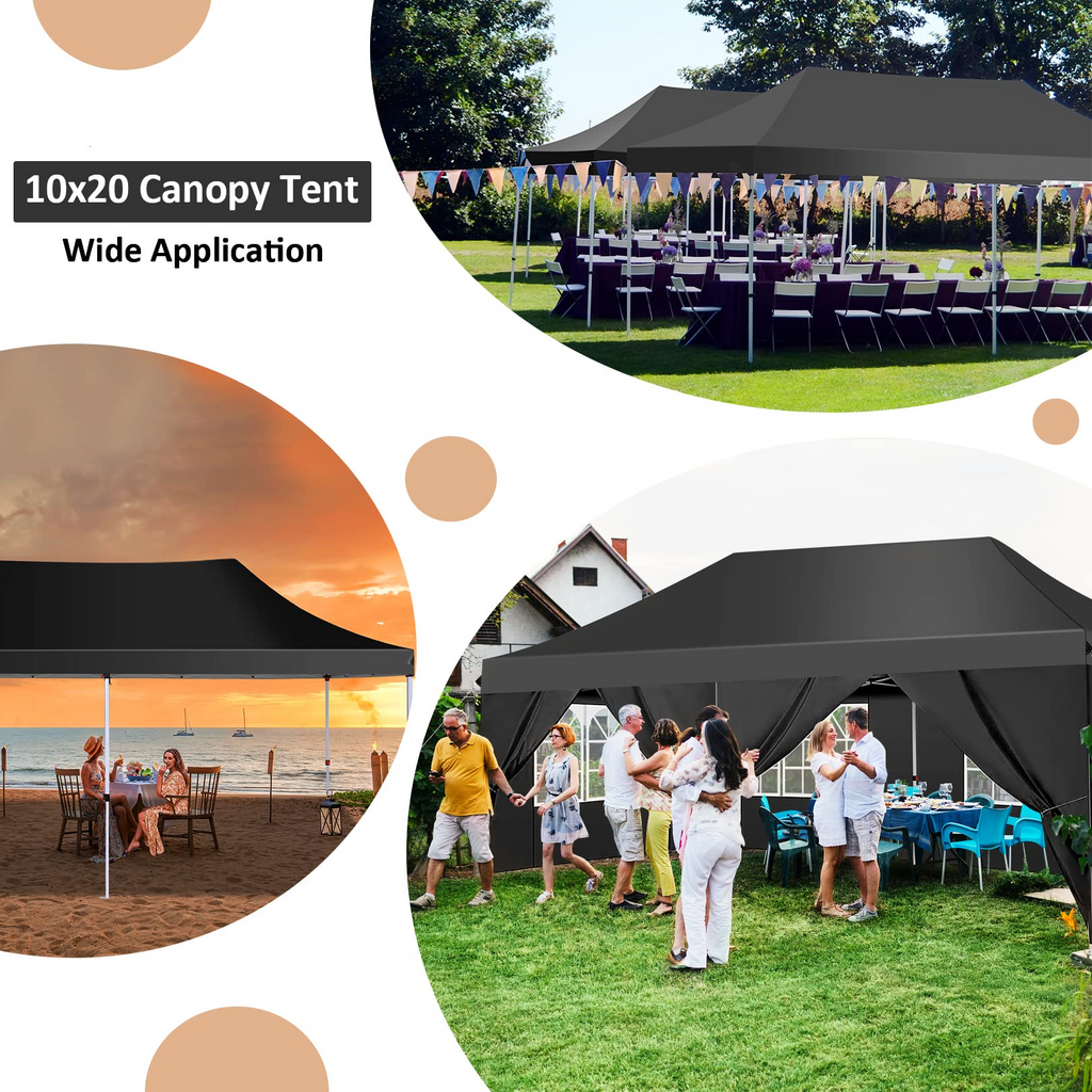 Gazebo Pieghevole COBIZI 3x4.5 M Con 4 Pareti Laterali Gazebo Pieghevole COBIZI 3x4.5 M Con 4 Pareti Laterali