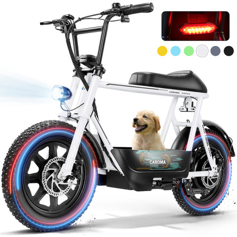 750W Electric Scooters with Seat for Adults, 20mph Top Speed, 30 Miles Max Range , Rugged 21" Air-Filled Tires, Commuting Electric Motorcycle with Large Capacity Basket