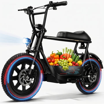 Caroma 750W Adults Electric Scooter with Seat,Max 20 MPH & 30 Miles Range,48V 10.4Ah Battery,E-Scooter for Adults with Basket,Black,UL2272 Certified