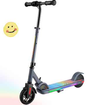 SANOPY Electric Scooter for Kids Ages 6-14, Adjustable Speed & Height, Colorful Lights, LED Display, 150W Motor, up to 10 mph, 80 Mins Ride Time, Blue