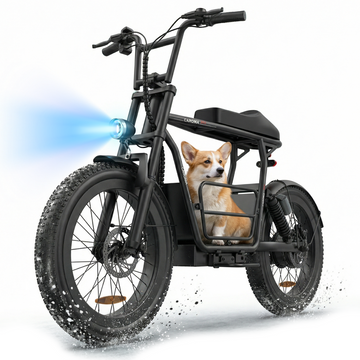 Caroma Peak 800W Electric Scooter with Seat,25 Miles Range,20Mhp Top Speed Electric Motorcycle for Adult ,20"x3" All-Terrain Tires E Motorcycle with Basket,UL2272 Certified,Black