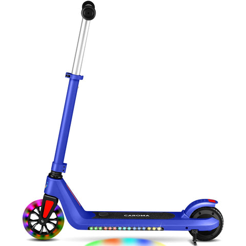 Caroma Kids Electric Scooter, 6+ Boys and Girls Safe Kick Scooter, Adjustable Speed and Handlebar