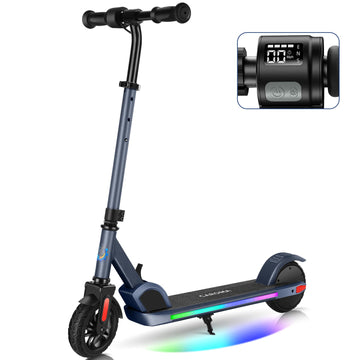 YUEBO Electric KickScooter, 350W Motor, 13.7-28 Miles Range & 12.4-18.6 MPH, 8.5
