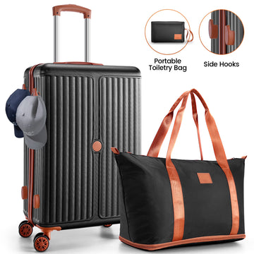 COBIZI Luggage Sets 3 Piece Hardside Carry on Luggage with Wheels&TSA Lock,Lightweight Hardshell Carry on Suitcase Sets 20in Luggage for School Travel