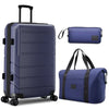 COBIZI 3 Piece Luggage Set Expandable ABS+PC Hardshell Carry on Suitcase with Spinner Wheels & TSA Lock Rolling Carry-on Suit Case for Plane, Travel, Business, (20in/DB/TB)