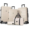 COBIZI 3 Piece Luggage Set Expandable ABS+PC Hardshell Carry on Suitcase with Spinner Wheels & TSA Lock Rolling Carry-on Suit Case for Plane, Travel, Business, (20in/DB/TB)