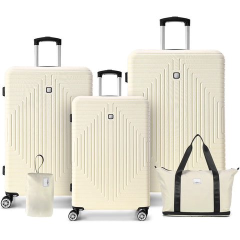 COBIZI 3 Piece Hardshell Luggage Set, Suitcase Set with Spinner Wheels and TSA Lock, 20/24/28 in, Blue