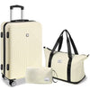 COBIZI 3 Piece Hardshell Luggage Set, Lightweight Suitcase with TSA Lock Spinner Wheels, 20/24/28 in, Blue