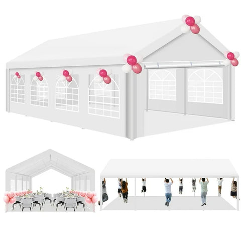 COBIZI 13x26 Heavy Duty Canopy Tent, Party Wedding Tent with Removable Sidewalls, 100% Waterproof Commercial Canopy Tent,