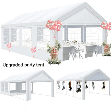 COBIZI 13x26ft Heavy Duty Outdoor Canopy Party Tent Large Canopy Tent with Removable