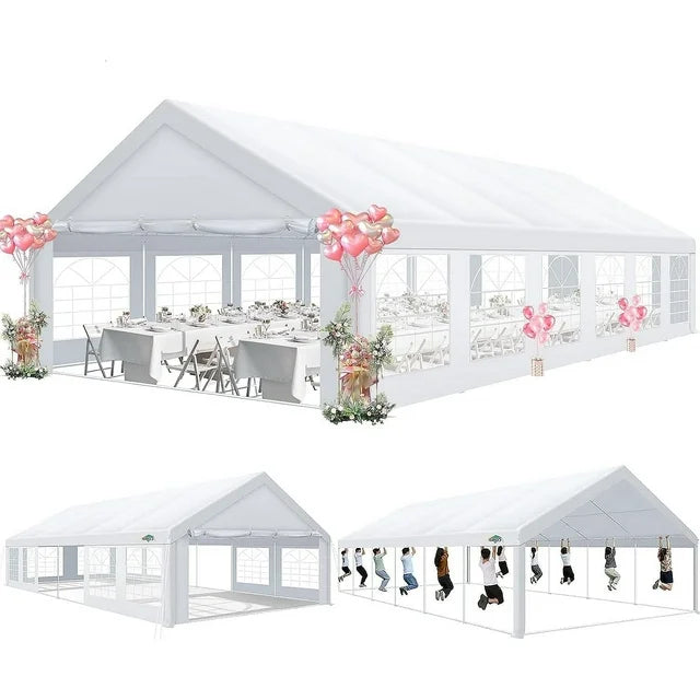 COBIZI 20'x 40' Large Heavy Duty Outdoor Canopy Party Tent & Carport,