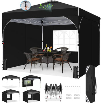 COBIZI 10x30 Party Tent with 8 Removable Walls, Waterproof Canopy for Wedding Parties and Events, White