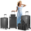 COBIZI 3 Piece Hardshell Luggage Set, Suitcase Set with Spinner Wheels and TSA Lock, 20/24/28 in, Blue