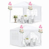 COBIZI 10x10 Party Tent Canopy Tent for Party with 4 Removable Sidewalls Waterproof Outdoor Shelter for Weddings and Events,White