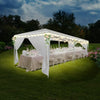 COBIZI 10x10 Party Tent Canopy Tent for Party with 4 Removable Sidewalls Waterproof Outdoor Shelter for Weddings and Events,White