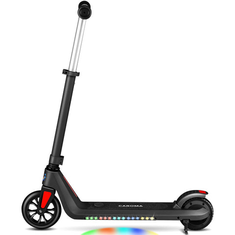 Caroma Electric Scooter for Kids Ages 6-12 with 6"/6.5 Rubber Tires, 120W/150W Motor, 6 Mph Speed and 10 Miles Range, Foldable Kids Electric Kick Scooter