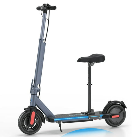 Caroma Electric Scooter for Adults, 600W Peak Power Motor, Max Speed 15.5MPH, 9'' Solid Tires, Foldable & Adjustable Height Black