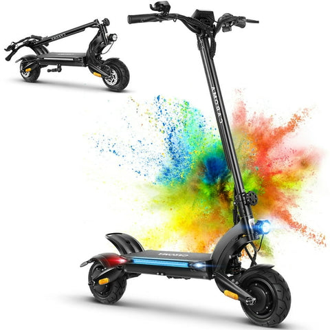 Caroma Electric Scooter Adults, 1600W Motor, 37 Miles Range & 36 mph, 8.5" Off Road Penumatic Tires Electric Scooter, Foldable Electric Scooter with Dual Shock Absorption & Double Braking System