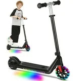 Caroma Kids Electric Scooter, 6+ Boys and Girls Safe Kick Scooter, Adjustable Speed and Handlebar