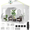 SANOPY 10' x 10' Outdoor Canopy Party Tent EZ Pop Up Canopy Commercial Instant Canopies Gazebo with Air Vent, 8 Stakes & 4 Ropes & 4 Sandbags for Beach Wedding Picnics Camping