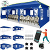 SANOPY 10' x 10' Outdoor Canopy Party Tent EZ Pop Up Canopy Commercial Instant Canopies Gazebo with Air Vent, 8 Stakes & 4 Ropes & 4 Sandbags for Beach Wedding Picnics Camping