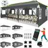 SANOPY 10' x 10' Outdoor Canopy Party Tent EZ Pop Up Canopy Commercial Instant Canopies Gazebo with Air Vent, 8 Stakes & 4 Ropes & 4 Sandbags for Beach Wedding Picnics Camping
