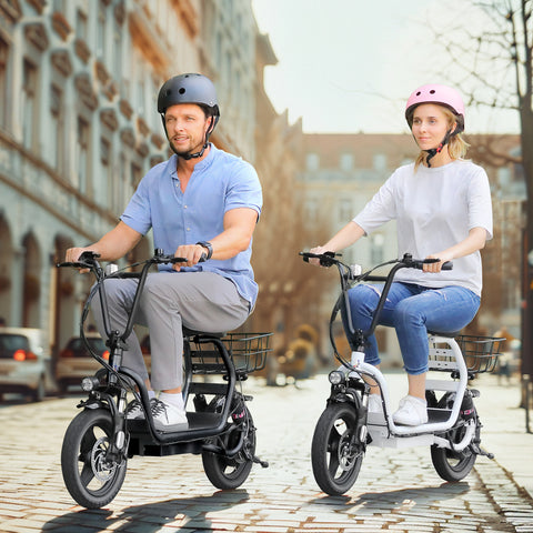 Caroma Peak 870W Electric Scooters for Adults, 14" Fat Tire, 500Wh Battery, 25 Miles Range, 21MPH Top Speed, Foldable Electric Scooter for Commuting